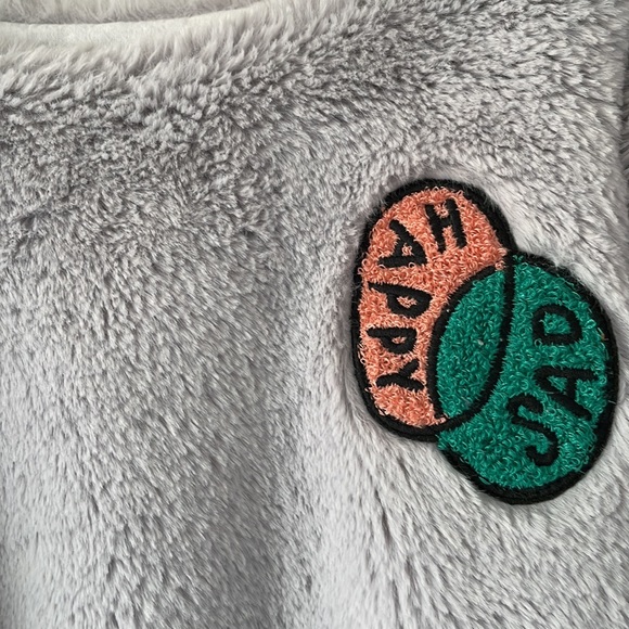 Fuzzy happy sad top - Picture 3 of 4